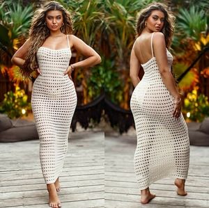 Stone Crotchet Maxi Dress